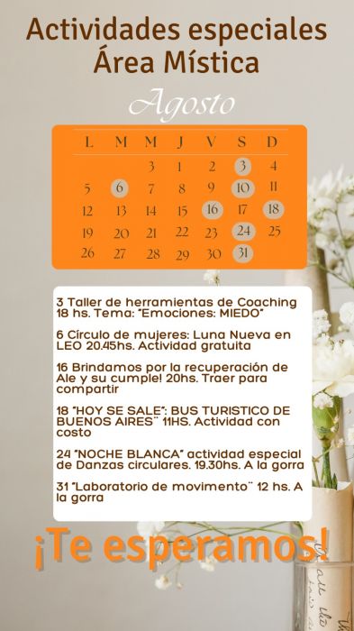  CALENDARIO AGOSTO 2024 